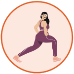 Kobieta się rozciąga na treningu