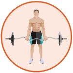 Mężczyzna dźwiga sztangę