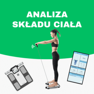 kobieta na wadze z analizatorem