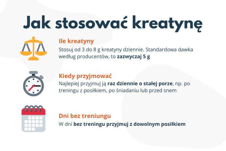 Jak stosować kreatynę
